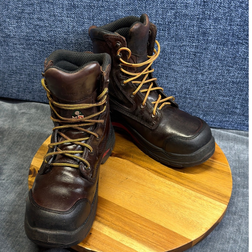 Red Wing 3516 King Toe Mens 9 Brown Leather Safety Toe Work Boots ASTM EH PR